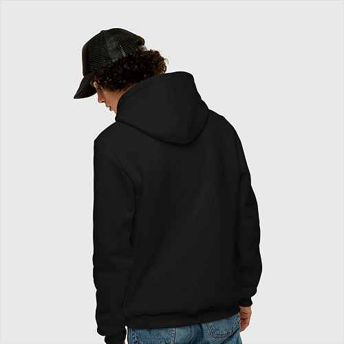 Мужская толстовка-худи GTA logo black / Черный – фото 4