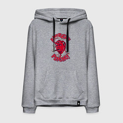 Толстовка-худи хлопковая мужская Trump - american psycho, цвет: меланж