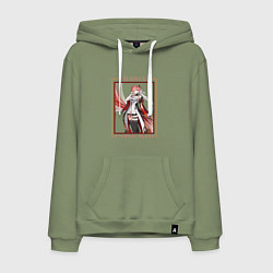 Толстовка-худи хлопковая мужская Changli Eternal Blaze, цвет: авокадо