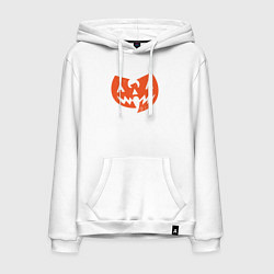 Толстовка-худи хлопковая мужская Wu-Tang halloween, цвет: белый