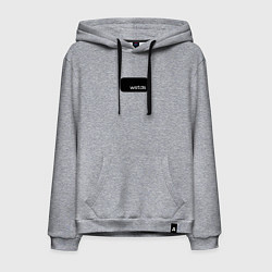 Толстовка-худи хлопковая мужская Девушка с крестом на лбу, цвет: меланж