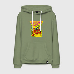 Толстовка-худи хлопковая мужская Bucky ohare, цвет: авокадо