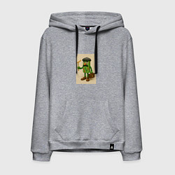 Толстовка-худи хлопковая мужская Gallinazzo Crypto, цвет: меланж