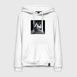 Толстовка-худи хлопковая мужская Denzel curry, цвет: белый