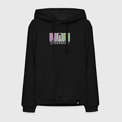 Толстовка-худи хлопковая мужская Уэнсдей, Энид и Агнес, цвет: черный