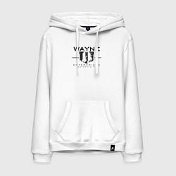 Толстовка-худи хлопковая мужская Wayne enterprices, цвет: белый