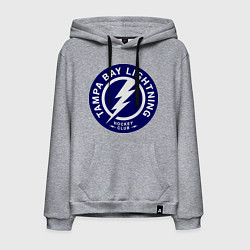 Толстовка-худи хлопковая мужская HC Tampa Bay Lightning, цвет: меланж