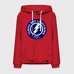 Толстовка-худи хлопковая мужская HC Tampa Bay Lightning, цвет: красный