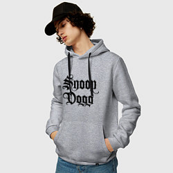 Толстовка-худи хлопковая мужская Snoop Dogg, цвет: меланж — фото 2