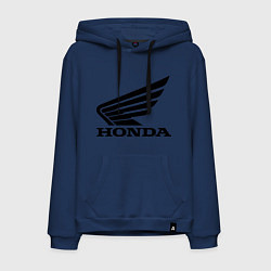 Толстовка-худи хлопковая мужская Honda Motor, цвет: тёмно-синий