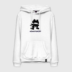 Толстовка-худи хлопковая мужская Monstercat, цвет: белый