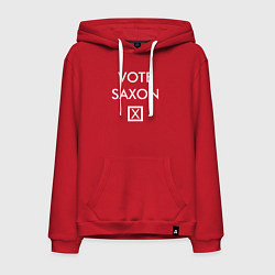 Толстовка-худи хлопковая мужская Vote Saxon, цвет: красный