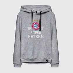 Толстовка-худи хлопковая мужская Super Bayern 1900, цвет: меланж