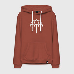 Толстовка-худи хлопковая мужская BMTH Symbol, цвет: кирпичный