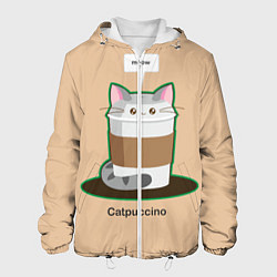 Куртка с капюшоном мужская Catpuccino, цвет: 3D-белый