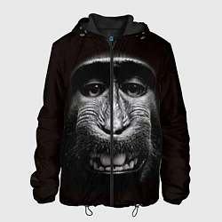 Куртка с капюшоном мужская Улыбка обезьяны, цвет: 3D-черный