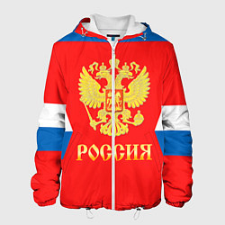 Куртка с капюшоном мужская Сборная РФ: #77 TELEGIN, цвет: 3D-белый