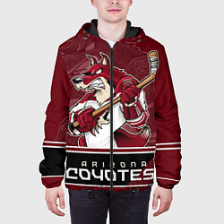 Куртка с капюшоном мужская Arizona Coyotes, цвет: 3D-черный — фото 2