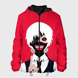 Куртка с капюшоном мужская Tokyo Ghoul, цвет: 3D-черный