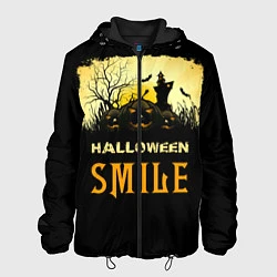 Куртка с капюшоном мужская Smile, цвет: 3D-черный