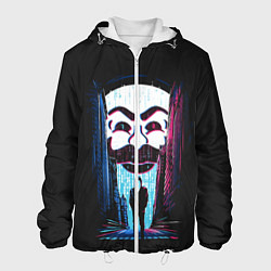 Куртка с капюшоном мужская Mr Robot: Anonymous, цвет: 3D-белый