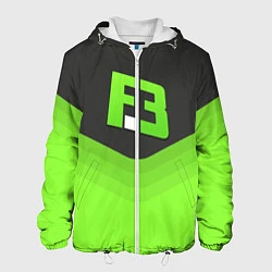 Куртка с капюшоном мужская FlipSid3 Uniform, цвет: 3D-белый