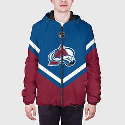 Куртка с капюшоном мужская NHL: Colorado Avalanche, цвет: 3D-черный — фото 2