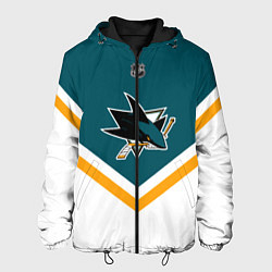 Куртка с капюшоном мужская NHL: San Jose Sharks, цвет: 3D-черный