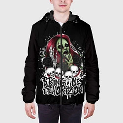 Куртка с капюшоном мужская Bring Me The Horizon, цвет: 3D-черный — фото 2