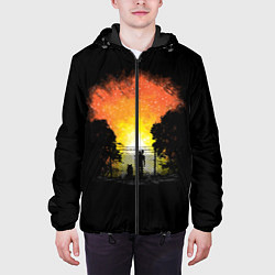 Куртка с капюшоном мужская Wasteland Apocalypse, цвет: 3D-черный — фото 2