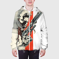 Куртка с капюшоном мужская Metal gear solid 3, цвет: 3D-белый — фото 2