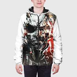 Куртка с капюшоном мужская Metal gear solid 5, цвет: 3D-черный — фото 2