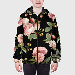Куртка с капюшоном мужская TOP Roses, цвет: 3D-черный — фото 2