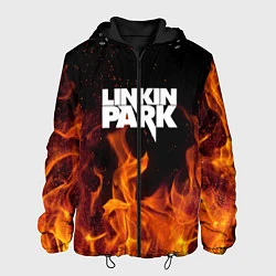 Куртка с капюшоном мужская Linkin Park: Hell Flame, цвет: 3D-черный