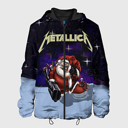 Куртка с капюшоном мужская Metallica: Bad Santa, цвет: 3D-черный
