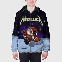 Куртка с капюшоном мужская Metallica: Bad Santa, цвет: 3D-черный — фото 2
