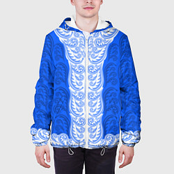 Куртка с капюшоном мужская Облачение Снегурочки, цвет: 3D-белый — фото 2