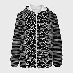 Куртка с капюшоном мужская Joy Division: Unknown Pleasures, цвет: 3D-белый