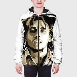 Куртка с капюшоном мужская Bob Marley: Mono, цвет: 3D-черный — фото 2