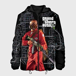 Куртка с капюшоном мужская GTA V: Map, цвет: 3D-черный