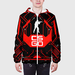 Куртка с капюшоном мужская CS:GO Techno Style, цвет: 3D-белый — фото 2
