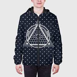Куртка с капюшоном мужская Illuminati, цвет: 3D-черный — фото 2