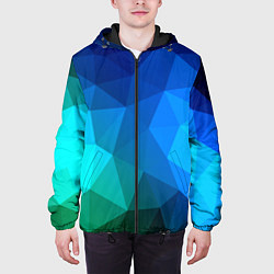 Куртка с капюшоном мужская Fight Polygon, цвет: 3D-черный — фото 2