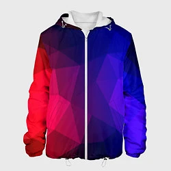 Куртка с капюшоном мужская Red&Blue, цвет: 3D-белый