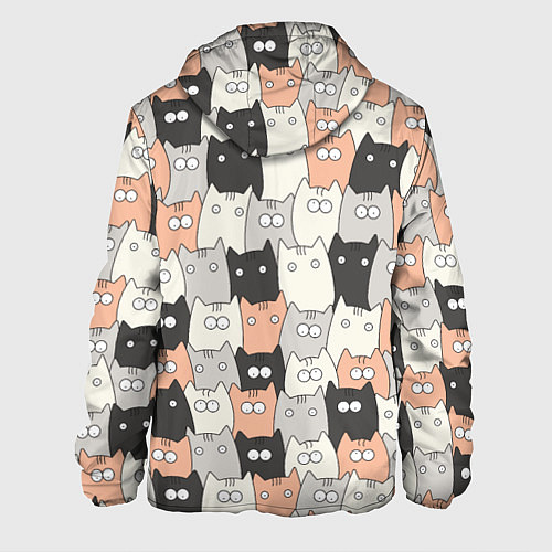 Мужская куртка Котики / 3D-Черный – фото 2