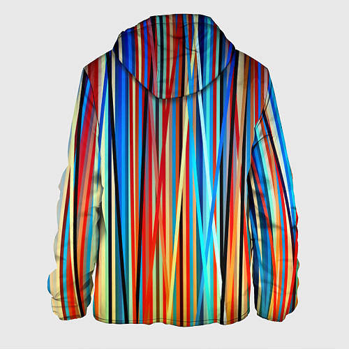 Мужская куртка Colored stripes / 3D-Черный – фото 2