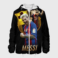 Куртка с капюшоном мужская Messi Star, цвет: 3D-белый