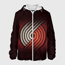 Куртка с капюшоном мужская NBA: Portland Trail Blazers, цвет: 3D-белый