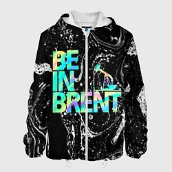 Куртка с капюшоном мужская Be in brent, цвет: 3D-белый