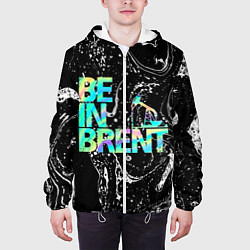 Куртка с капюшоном мужская Be in brent, цвет: 3D-белый — фото 2